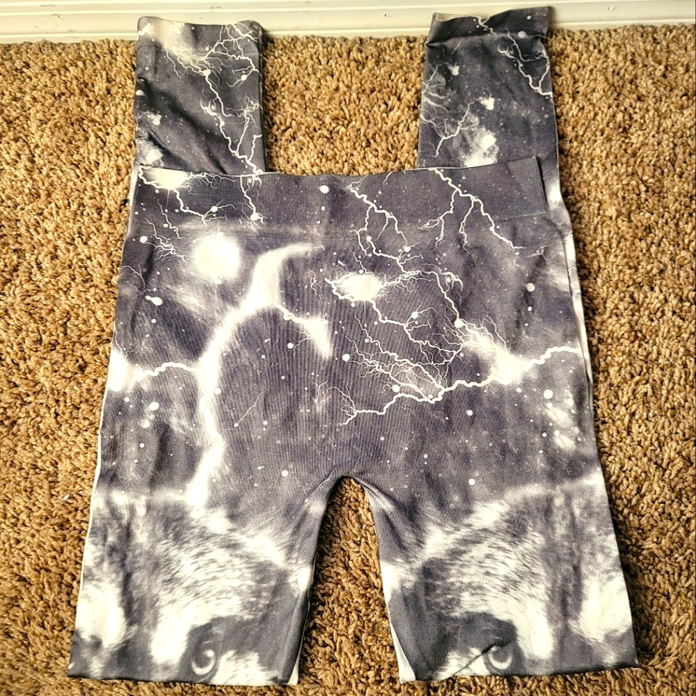 Amazon Fleece Wolf Leggings Womens M